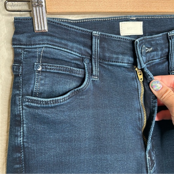 Mother The Mid Rise Dazzler Ankle jeans Chip On My Shoulder 25 - Picture 4 of 16